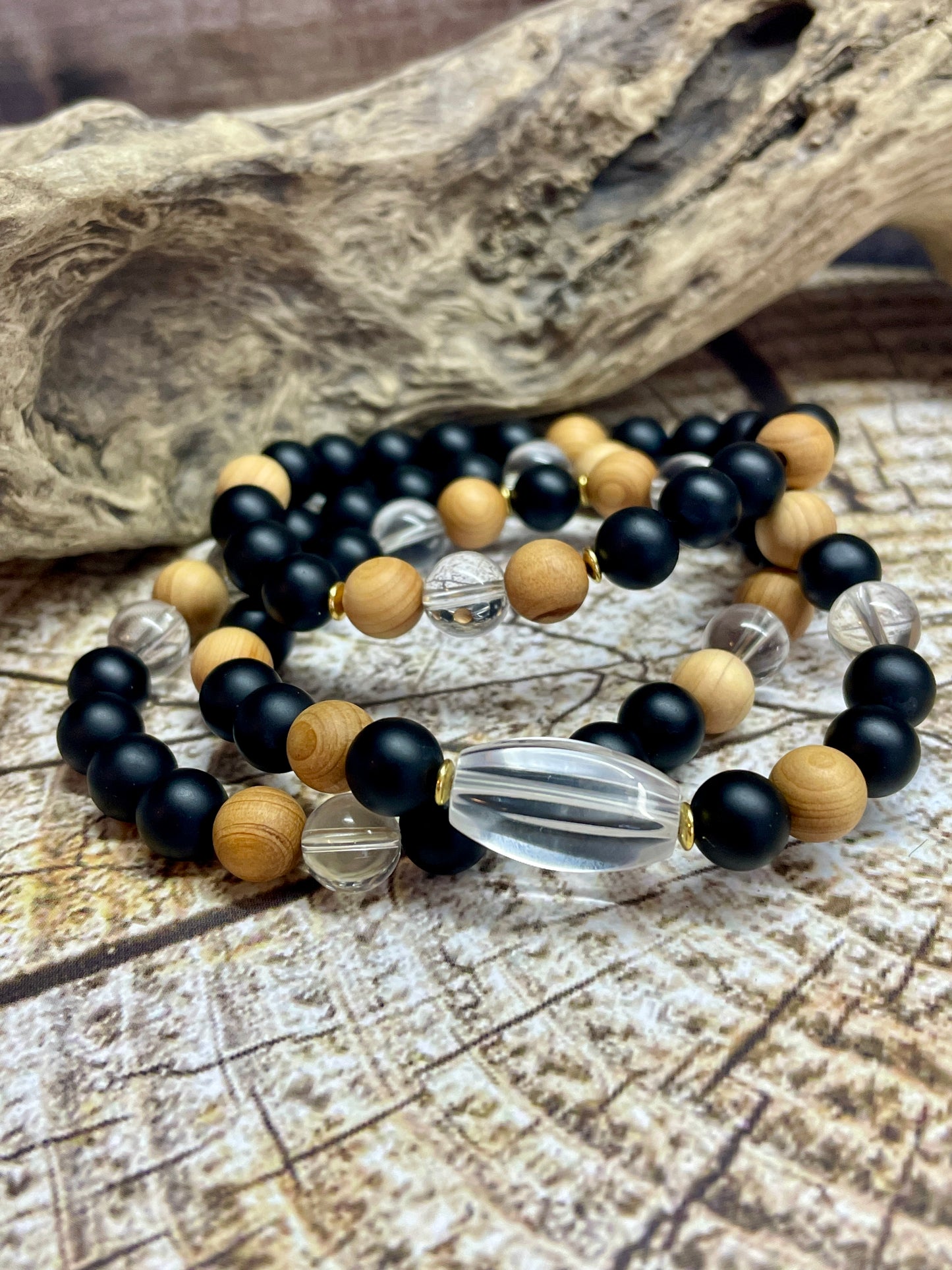 Armband Onyx „Geborgen in mir“