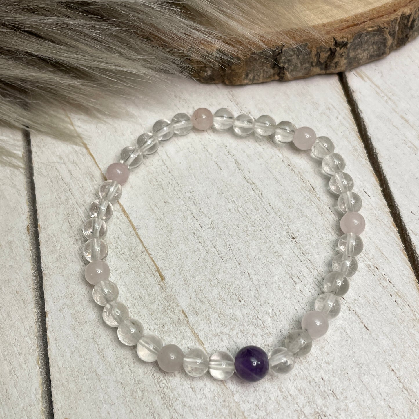 Mini- Armand Bergkristall, Rosenquarz, Amethyst 3