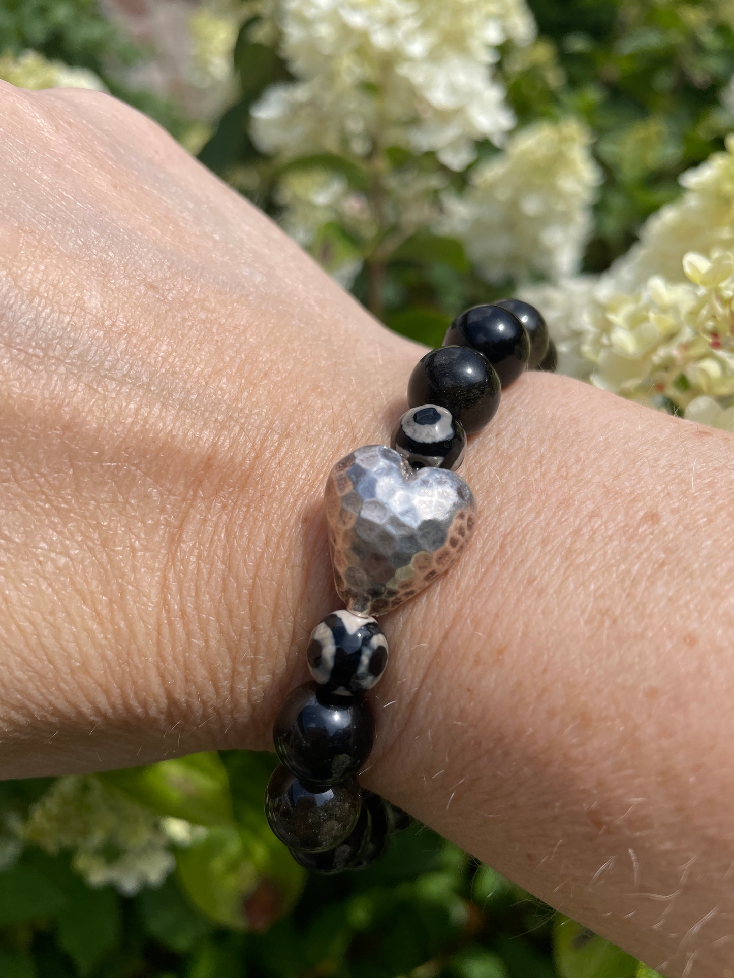 Armband Goldobsidian, Herz