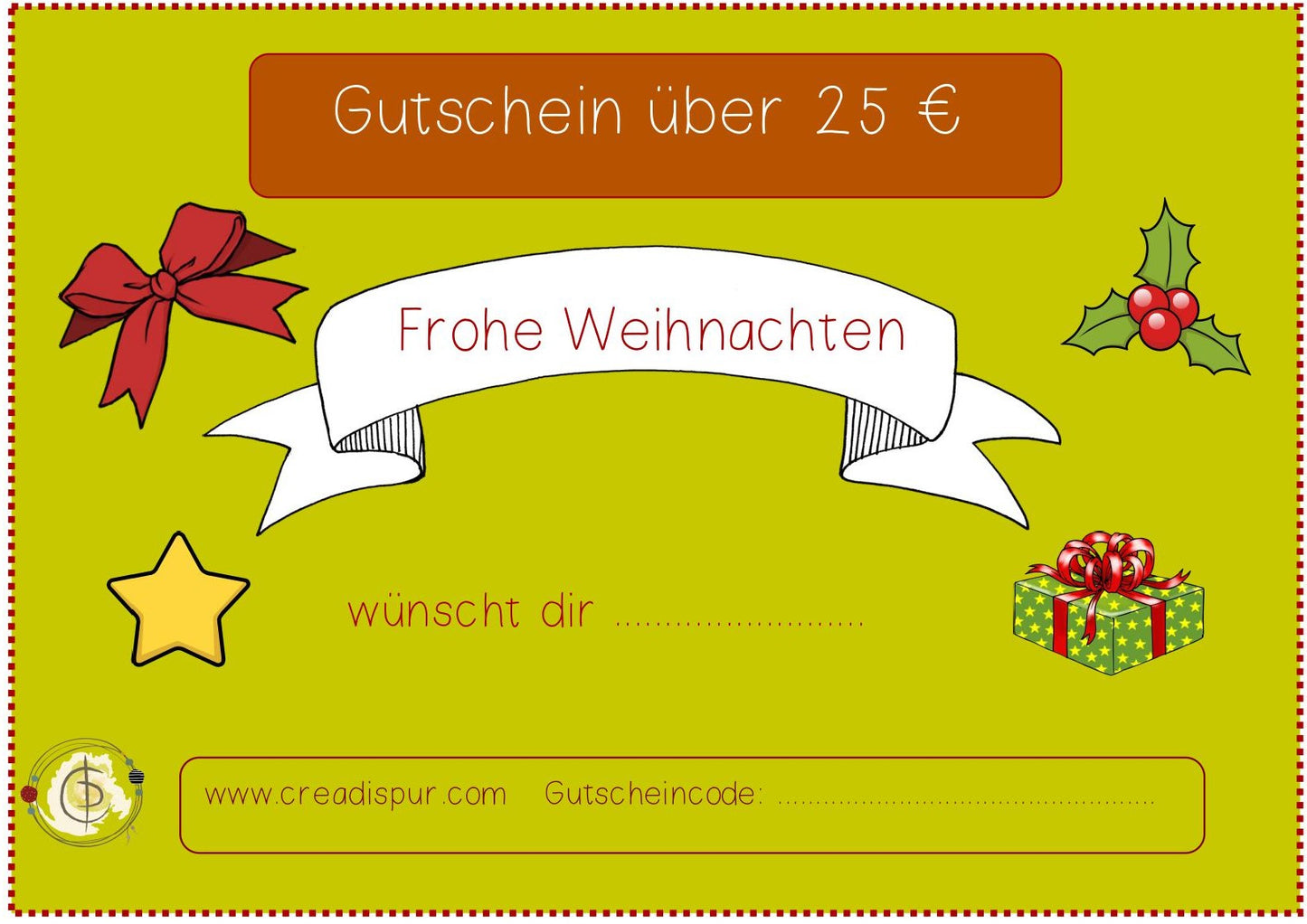 CreaDis Pur Gutschein Weihnachten