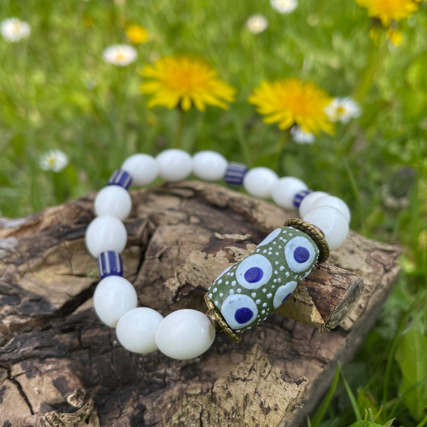 Armband Kroboperle Augen