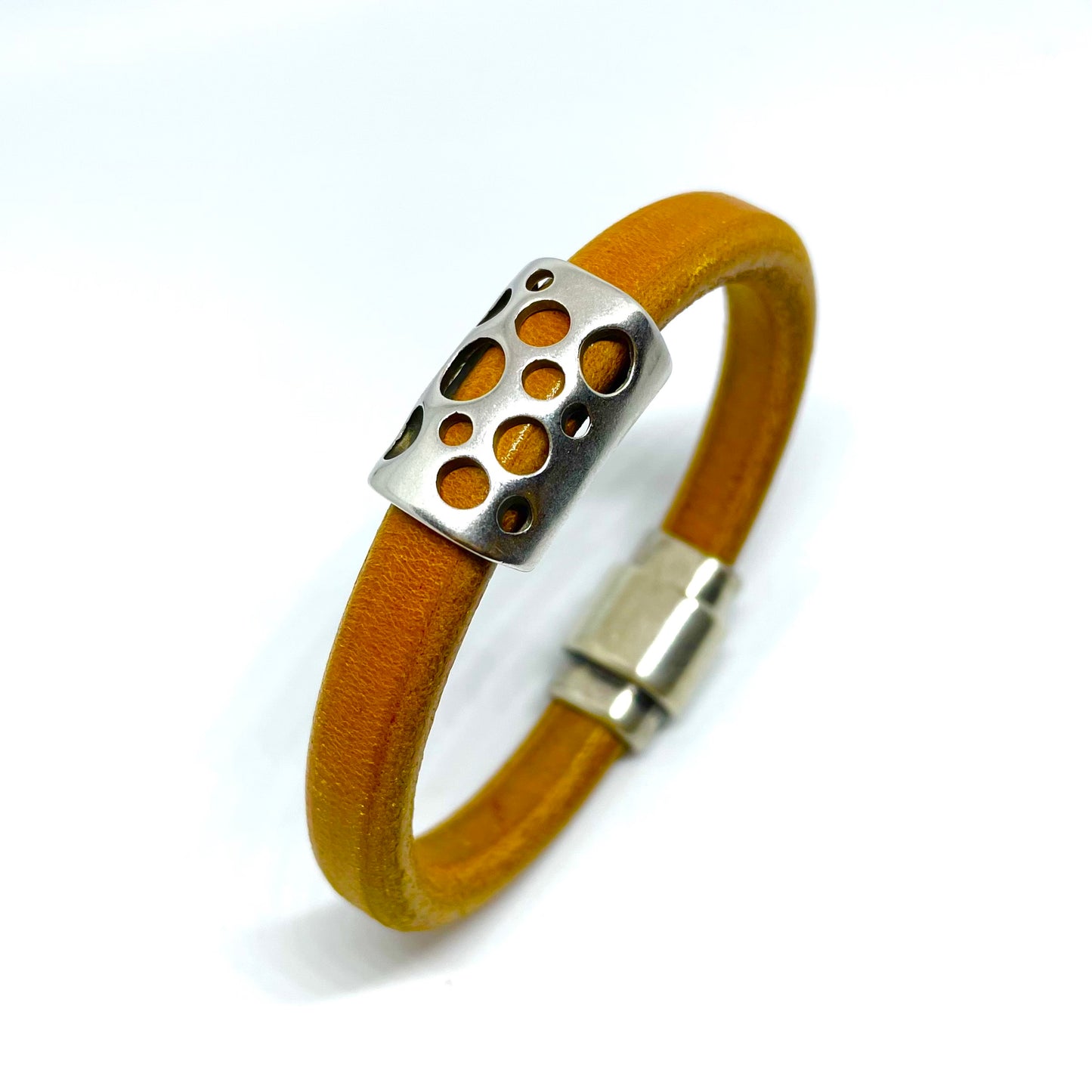 Lederarmband- Regalize senf-