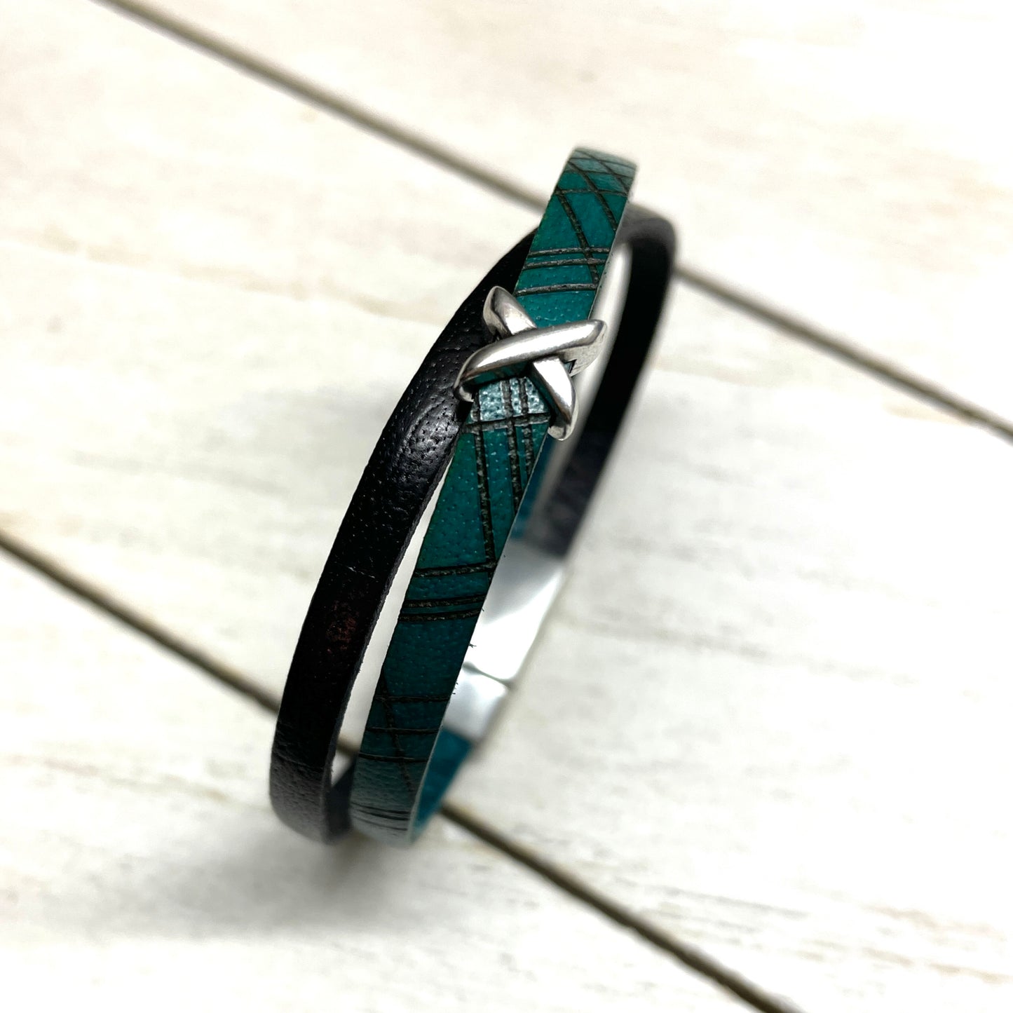 Lederarmband -Grafik x -