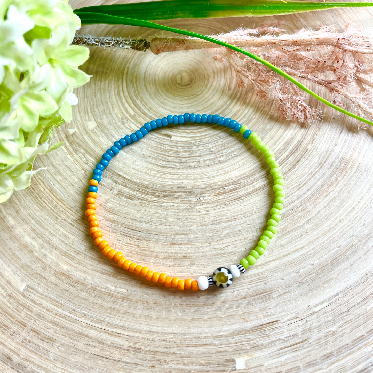 Miniperlenband bunt, Colorblocking 1