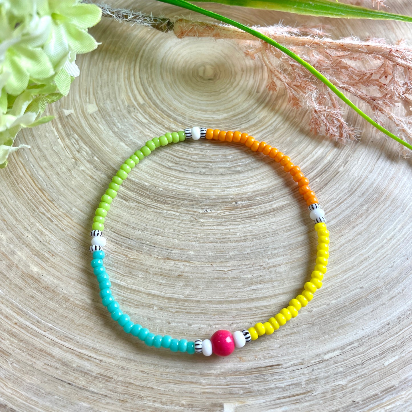 Miniperlenband bunt, Colorblocking 3