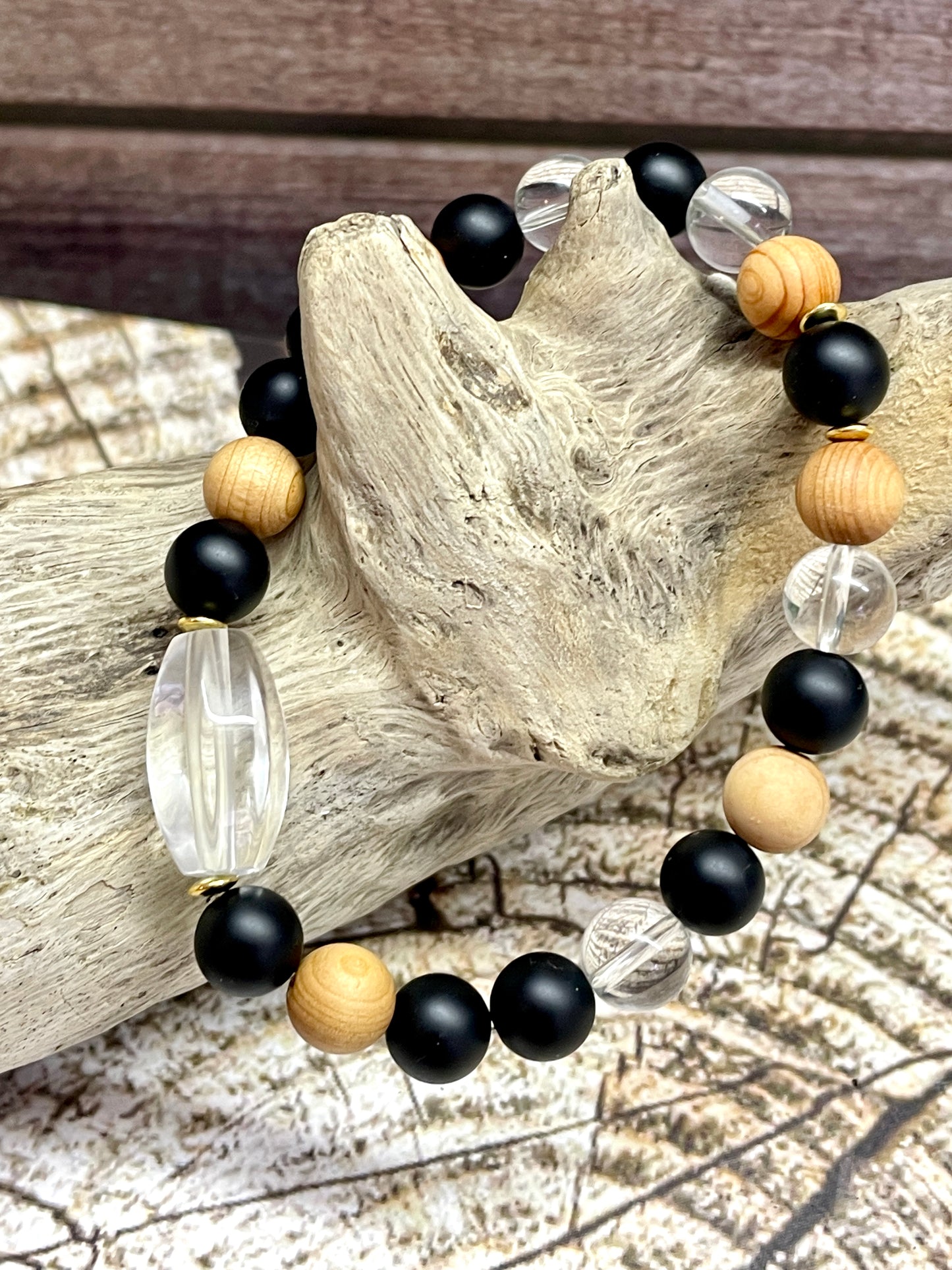Armband Onyx  „Geborgen in mir“