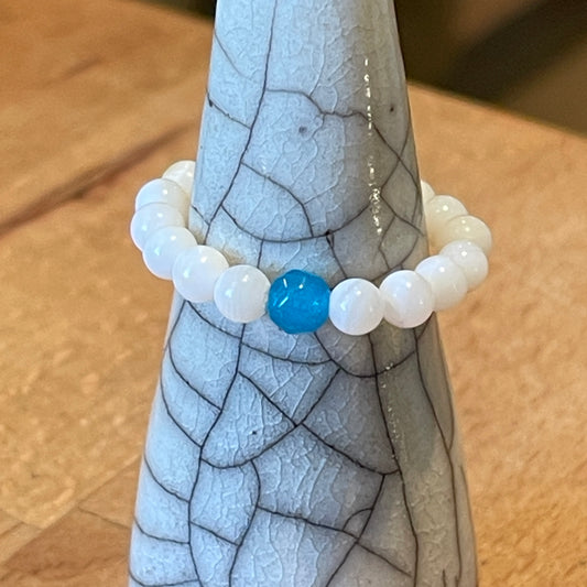 Perlenring, Muschel & Chalcedon