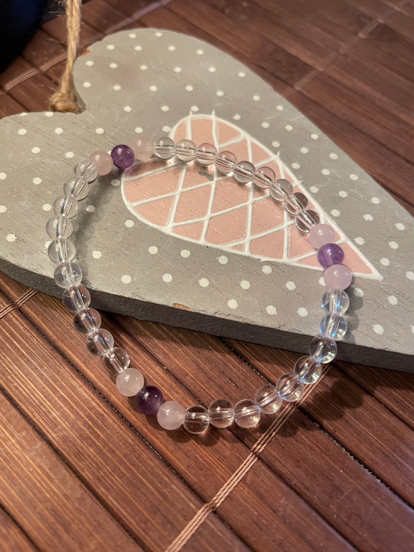 Mini- Armand  Bergkristall, Rosenquarz, Amethyst 2