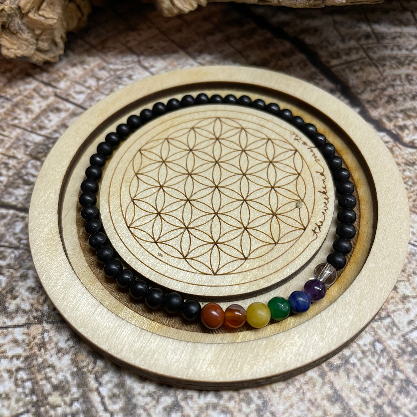 Armband Chakra -Schungit